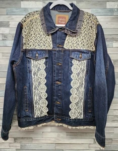 Avalon Vintage Denim Jacket Large Womens Project Piece Please Read - Picture 1 of 18