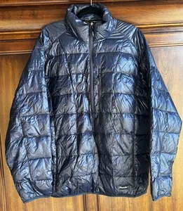Moosejaw XL  1/2 Zip Down Pullover Puffer Navy Blue - Picture 1 of 8