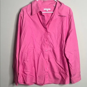 Foxcroft Pink Button Up Blouse 18W - Picture 1 of 3