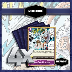 Gum-Gum Lightning (Reprint) OP09-077 PRB-02 Regular (UC) [4X] - Picture 1 of 1