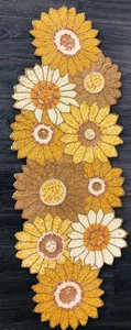 Star Ornamental Beaded Table Runner With 6 placemat - Picture 1 of 3