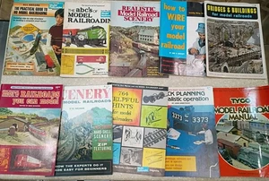 Vintage Scale Modelleisenbahn Gebäudeanleitung Buch Lot Brücken Verkabelung Landschaft  - Bild 1 von 23