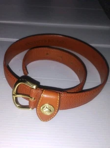 Vintage Dooney & Bourke braun Kiesel Allwetter Ledergürtel Gr. Small 26 28 - Bild 1 von 6