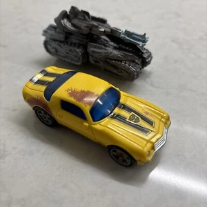 Transformers Movie Bumblebee Hasbro Camaro 1:64 Yellow + Bonus Megatron Vehicle - Picture 1 of 10