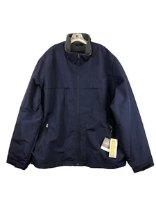 Giacca a vento Eddie Bauer blu uomo 3XLT foderata idrorepellente outdoor nuova - Foto 1 di 10