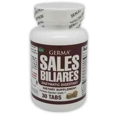 Germa Sales Biliares/Ox Bile Salts.Digestive Enzymes.Natural Supplement. 30 Tabs - Image 1 of 3