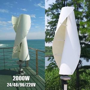 48V 96V 220V Windkraftanlage 2000W Windturbine Komplettanlage Kit Windgenerator - Bild 1 von 15