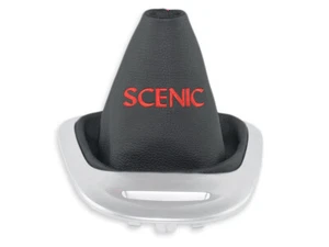 FOR RENAULT SCENIC 3 2010-2016 GEAR SHIFT BOOT GAITER LEATHER EMBROIDERY RED - Picture 1 of 4