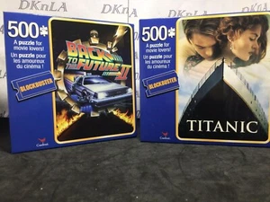 Menge 2 Spinmaster Cardinal Blockbuster 500 Stück Puzzle Film Themen - Bild 1 von 10