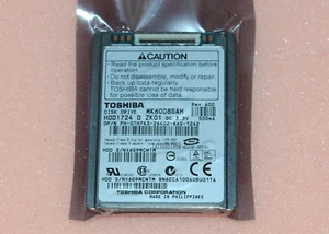 NEW TOSHIBA 1.8" MK6008GAH 60GB HDD FOR DELL Latitude Hard DISK DRIVE - Afbeelding 1 van 5