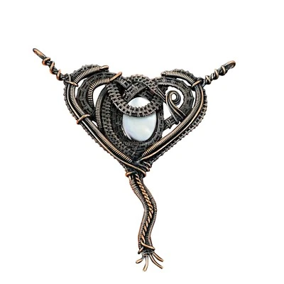 Ювелирные изделия с подвеской на День святого Валентина из меди перламутра распродажа - Изображение 1 из 4