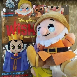 NEW Disney Parks Wishables Snow White’s Enchanted Wish Series LR Doc Plush - Picture 1 of 3