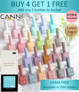 CANNI® HEMA Free Nail Gel Polish - Primer Base & Top Coat, 9ml UV LED Soak Off - Picture 1 of 263