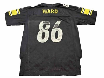Camiseta de fútbol Hines Ward Steelers auténtica Reebok Super Bowl XL juvenil grande Foto 1 de 4