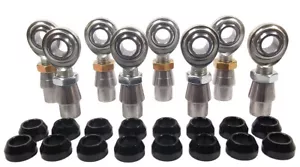 ECONOMY 4 LINK KIT 3/4 X 3/4-16 HEIM JOINTS 3/4 ALUMINUM CONE SPACERS BUNG .120 - Picture 1 of 8