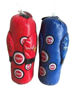 Box Sack für Kinder - Training mit Handschuhe Blau / Rot 44x14cm Neu - Bild 1 von 3