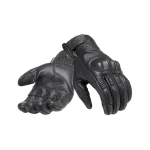 GUANTES DE MOTOCICLETA MGVS20121 TRIUMPH HARLESTON CUERO NEGRO - Imagen 1 de 5