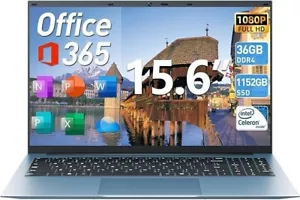 15.6 inch laptop 36GB RAM 2TB SSD 2in1 2.9Ghz Upgraded Pro Model - Picture 1 of 8