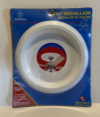 Потолочный медальон 10 дюймов No 77037 Westinghouse ~ 4 дюйма центральное отверстие - НОВЫЙ - Изображение 1 из 4