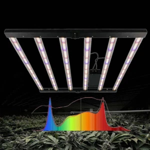 Phlizon 450W Foldable LED Grow Light 6Bar Dimmable Full Spectrum Optimal Growth - Bild 1 von 12
