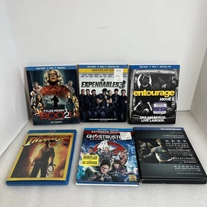 Lot Of 6 Blu-ray’s; Ghostbusters, Indiana Jones, Entourage, Tyler Perry, & MORE! - Foto 1 di 6
