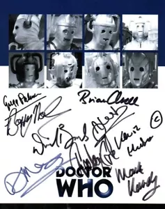 Doctor Who Autograph: Cyberman Multi-signed Photo (David Banks, Kevin Hudson +7) - Picture 1 of 1