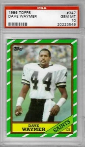 1986 Topps #347 - Dave WAYMER - PSA 10+++ Saints - Picture 1 of 1
