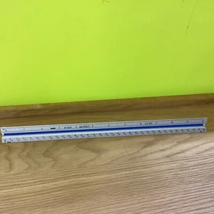 Helix Professional Architect's Triangular Scale 16" Aluminum 3 Color Coded Sides - Picture 1 of 5