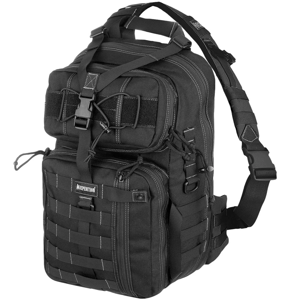 Maxpedition Kodiak Gearslinger Grande Hombro Eslinga Paquete Bolso de Equipo Táctico Negro Foto 1 de 1