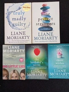 Liane Moriarty x5 Big Little Lies Husbands Secret Three Wishes Nine Perfect Bulk - Picture 1 of 4