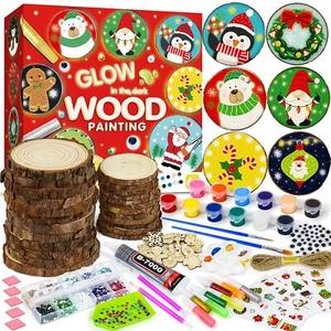 Wooden Painting Crafts for ,Arts and Crafts for Girls Boys Ages 4-6 8-12,Glow... - Picture 1 of 7