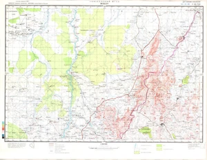 Russische sowjetische militärische topographische Karte - MOKOLO (Kamerun), 1:200 000, Hrsg. 1981 - Bild 1 von 4
