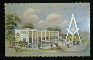 1964/65 Cartolina NYWF - Centro Confraternita Massonica Rappresentazione Artista (80489-B) - Foto 1 di 3
