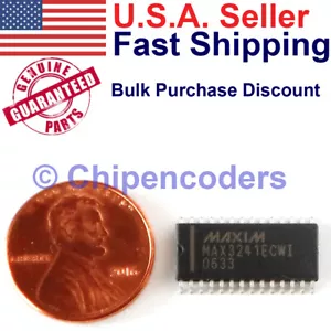 1/5/10 Stück Maxim MAX3241ECWI+ RS-232 Transceiver ±15kV ESD-geschützt 3-5,5V SO-28 - Bild 1 von 10