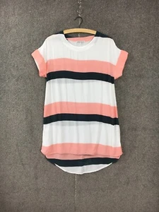Cartel & Willow dress size S multicoloured striped shift cap sleeve knee length - Picture 1 of 18