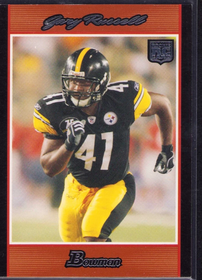 2007 Bowman - #141 Gary Russell (RC) /250 Steelers - Image 1 of 1
