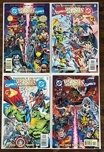 Marvel Comics Versus DC #1-4 Complete Set 1996 High Grade NM #1 is Newsstand - Picture 1 of 6