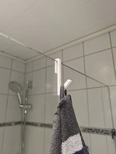 3/6/9 Paket Badezimmer Dusche über Glastür Duschhandtuchhalter Bohrfrei - Bild 1 von 3