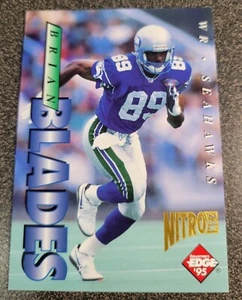 1995 Brian Blades Collector's Edge #183 NFL Seattle Seahawks Football Card WR - Picture 1 of 4