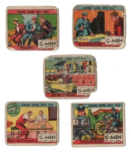 1930 AMERICAN G-MEN R13-1 PARTIAL SET 5#'S: 107, 111, 119, 121, 136 - Picture 1 of 2