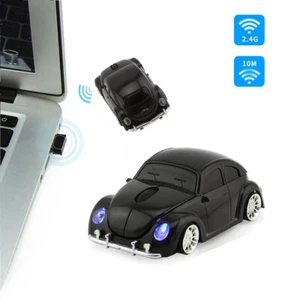 2.4Ghz Wireless V W Beetle Classic car Mouse optical PC Laptop Mice USB Receiver - Picture 1 of 37