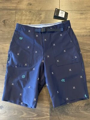 Nike Men's Flex Golf Shorts Blue Charms Belted Slim Fit CQ4877-451 Size 28 - Image 1 of 4