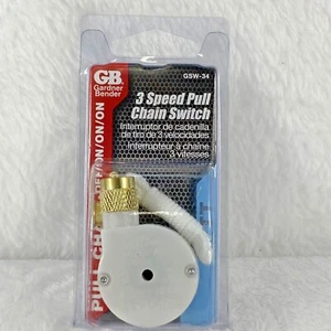 Gardner Bender GSW-34 3 Speed Pull Chain Switch NIB - Picture 1 of 2