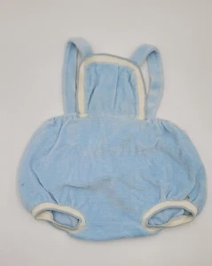 Vintage Baby Boy Teddy Bear Plush Very Soft Romper ๐ Made In Belgium Approx 6M - Picture 1 of 13