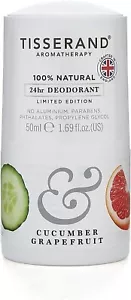 TISSERAND AROMATHERAPY Cucumber & Grapefruit Roll-On Deodorant 50ml - Picture 1 of 4