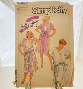 #6859 Simplicity Misses Two Piece Dress Sewing Pattern Size 12 1/2 - 16 1/2 - Picture 1 of 4