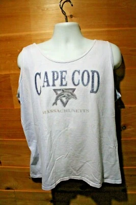 HTF Vintage 90’s Faded Blue Cape Cod Dolphin Tank Top  Oneita Tag Size XL - Image 1 of 4