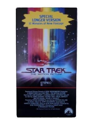 VHS Star Trek The Motion Picture Special Longer Version (Paramount, 1989) Sci-Fi - Image 1 of 3