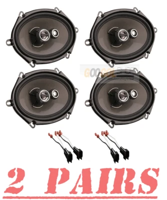 350W Max AF.573 6 x 8" (5 x 7) Front/Rear speakers kit for 1999-2014 Ford F-150 - Imagem 1 de 4