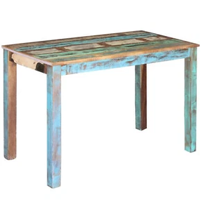 Tidyard Dining Table Solid Reclaimed Wood 115x60x76 D3E0 - Picture 1 of 8